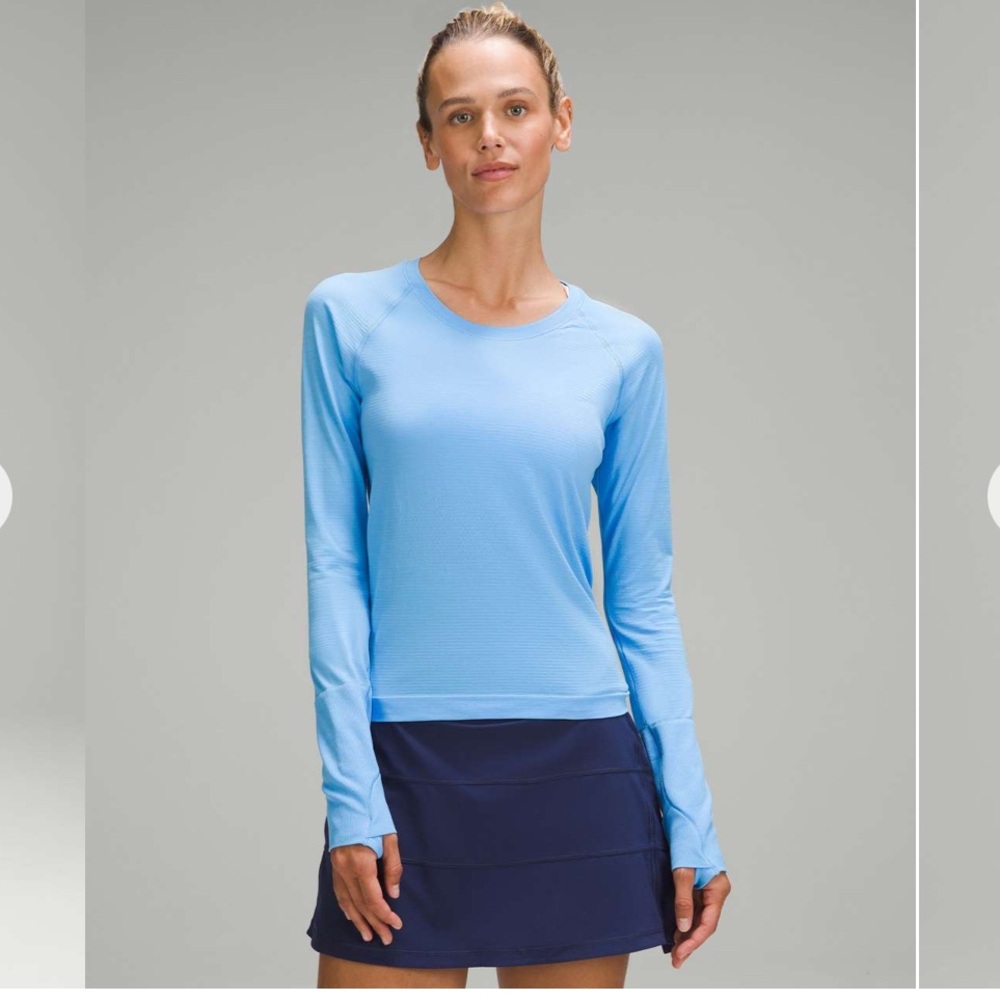Lululemon Swiftly Long Sleeve Race Length Aero Blue